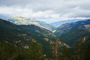 Obraz premium Beautiful high-altitude landscape. The Pontic Mountains of Turkey. The time of the year is summer.