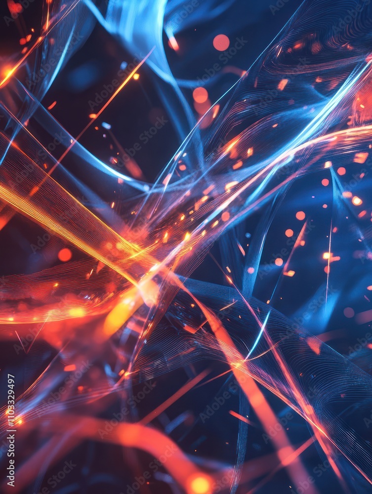 Poster abstract polygonal space. virtual reality is touching to electronic display. futuristic technologies