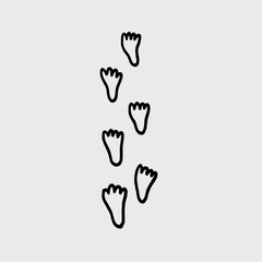 Animal Footprints Pattern Illustration