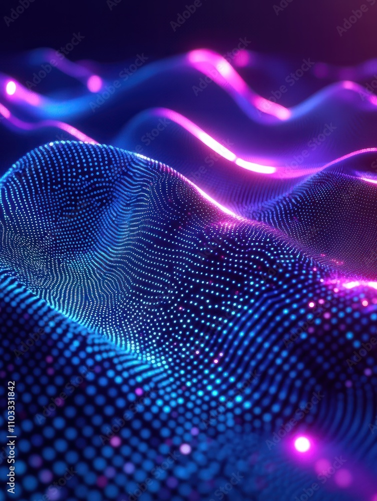 Poster big data information vector concept. abstract futuristic background with 3d visualization. illustrat