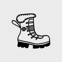 Winter Boot Illustration