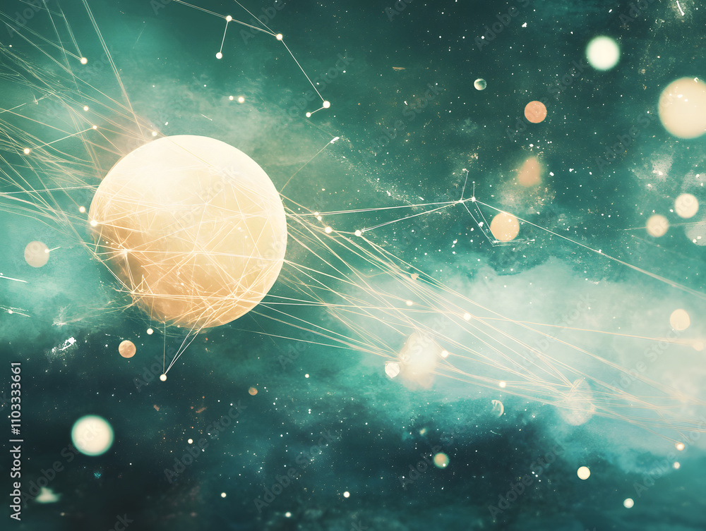Poster cosmic nebula exploration outer space digital art galactic environment abstract viewpoint celestial 