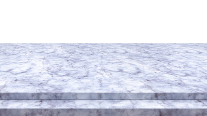 flat marble stone table top isolated