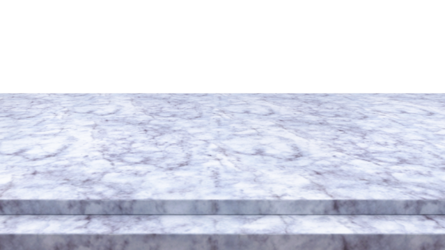 flat marble stone table top isolated