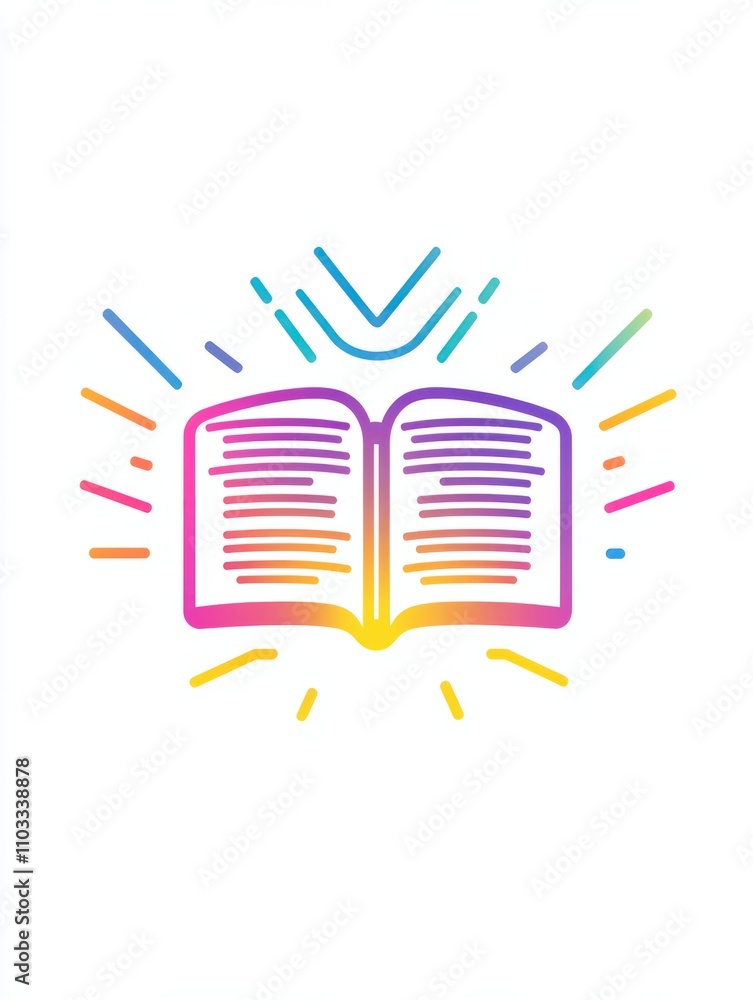 Poster ebook multi color style icon. simple thin line, outline of internet things icons for ui and ux, webs