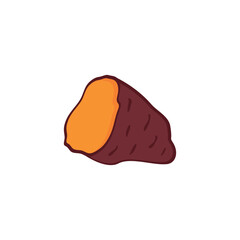 sweet Potato Logo icon design. sweet potato food logo, Icon Illustration