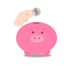 pink piggy bank