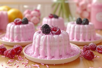 sprinkles, drizzles and garnets on cake and pastries,