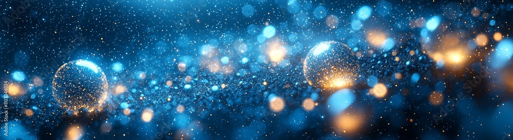 Poster a spotless effect with detergent swirls and light, featuring soap bubbles and gleaming sparks. a blu