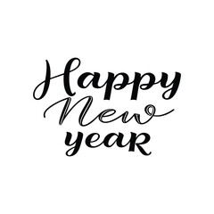 Happy New Year Abstract typography design for T Shirt, Holiday greeting card. new year vector illustration 