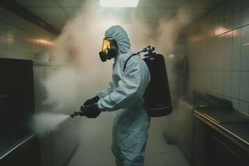 Pest control in action 