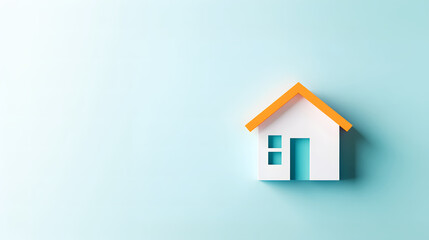 Discover the Charm of a Vibrant Modern House Icon Designed with Clean Lines and Cheerful Colors for Graphic and Web Elements