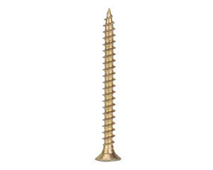 Golden Wood Screw with Flat Head