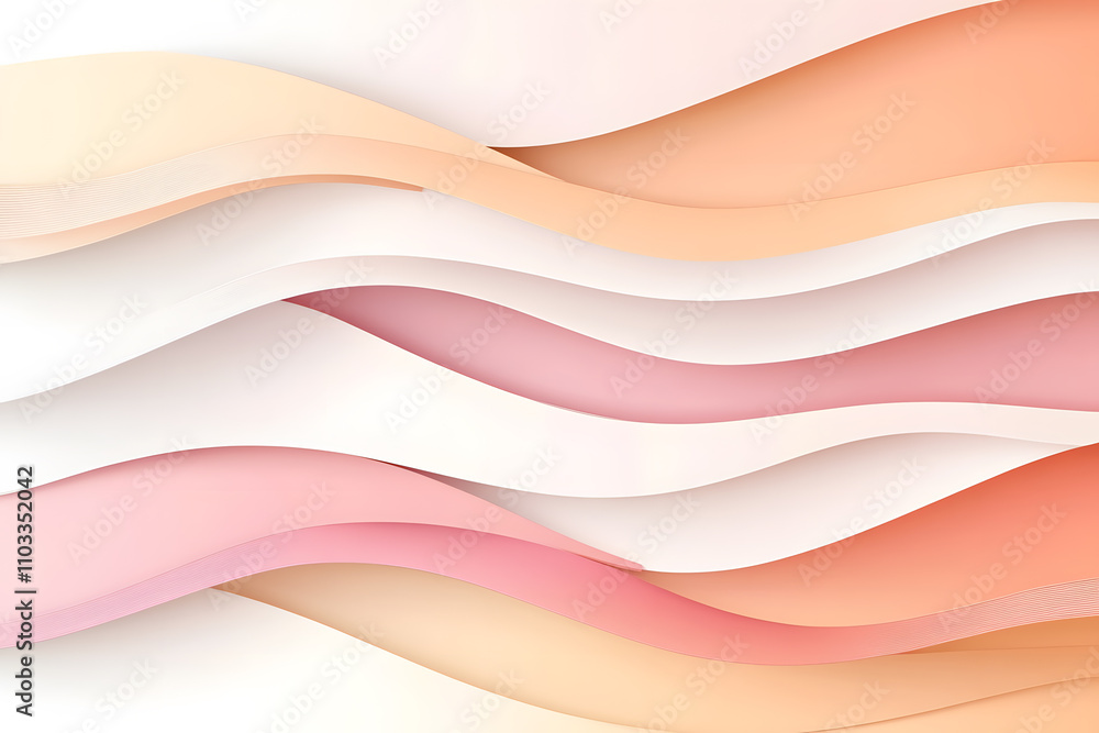 Poster flowing waves of colorful abstract patterns digital art vibrant environment modern design concept