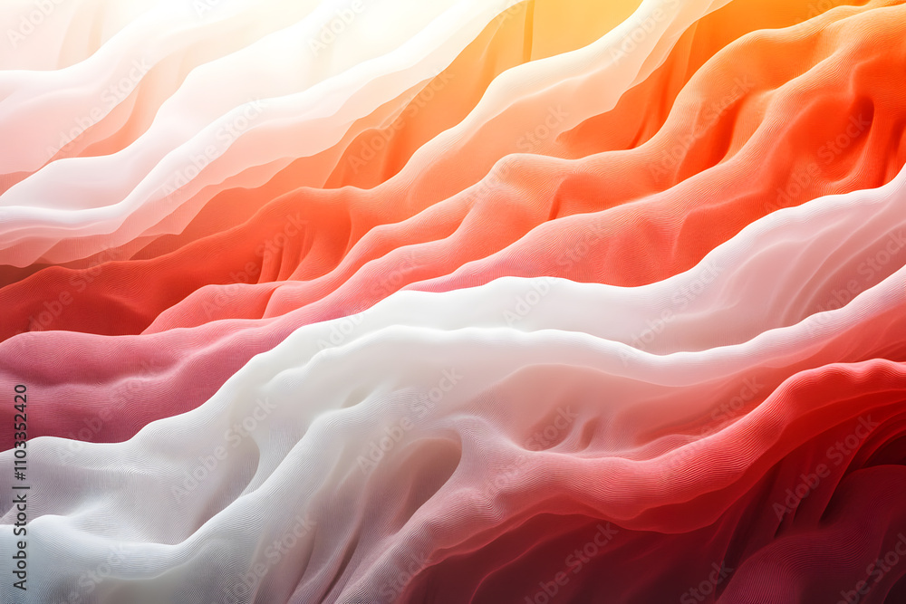 Poster dynamic flow of colorful textiles art studio abstract photography creative space close-up visual exp
