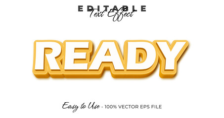 Ready text effect, trendy graphic style, editable text