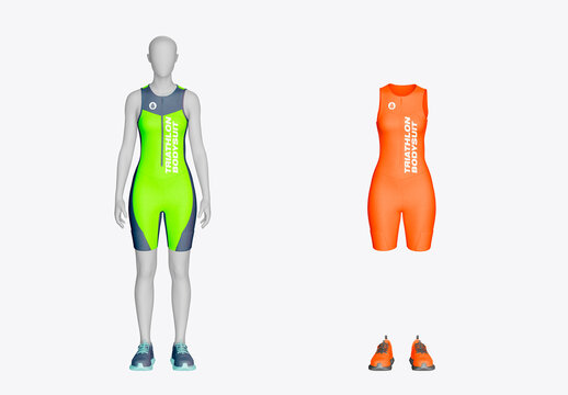 Triathlon Bodysuit Mockup
