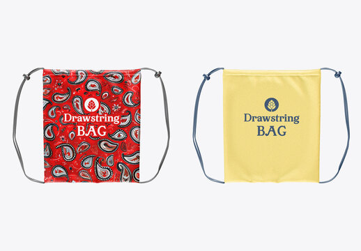 Drawstring Bag Mockup