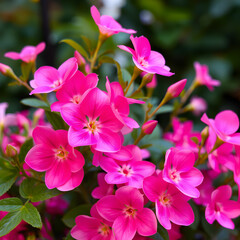Beautiful wallpaper with pink flowers