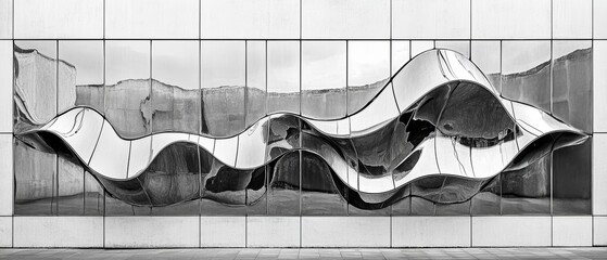 Urban abstracts glass structures and curved lines in modern photography