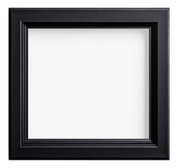PNG Black empty picture frame with white background