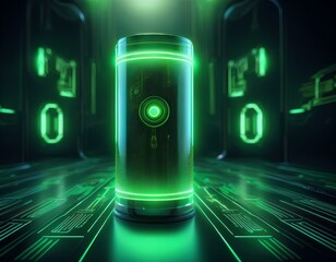 Glowing Green Power: Next-Gen Lithium-Ion Energy Solution