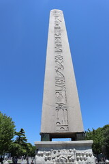 Obelisk of Theodosius on Sultanahmet Square. Istanbul, Turkey.