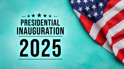 Presidential Inauguration Celebration with American Flag Design for 2025 Event