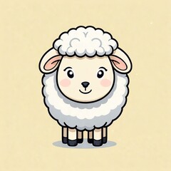 かわいい羊のイラスト