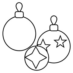 Christmas different elements vector illustration.