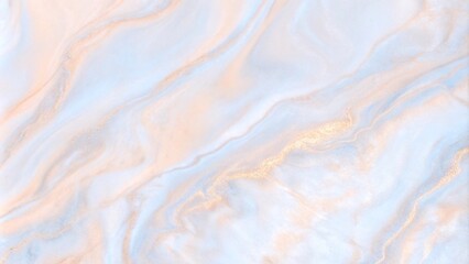 Fototapeta premium Elegant marble texture background featuring a blend of gold and blue hues, showcasing intricate patterns and depth.
