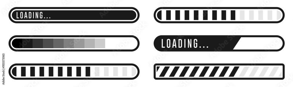 Poster loading and downloading bar icon