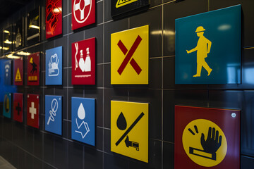 Iconographic Depiction of Universal Safety Guidelines and Precautions