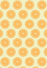 seamless pattern of oranges