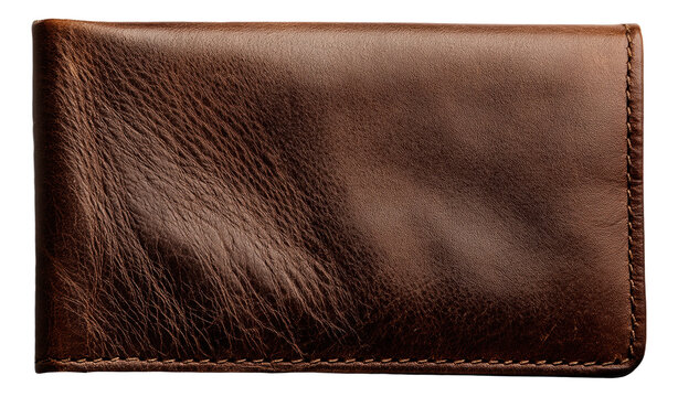 PNG Brown leather wallet with visible texture