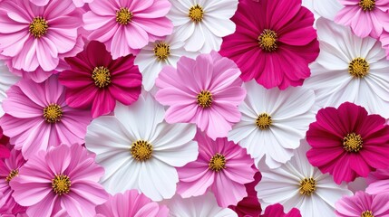 Vibrant and Colorful Floral Arrangement with Blooming Flowers in Spring or Summer