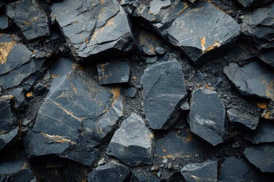 Crushed Granite. Close-Up of Decomposed Granite Stone Background