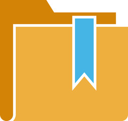Folder and Bookmark Icon
