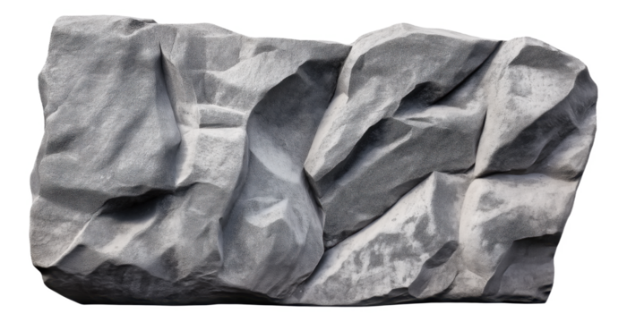 Textured grey rock with jagged, uneven surface