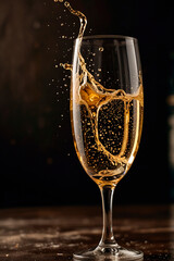 champagne in glass