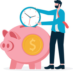 Time is Money concept. business, time management, wealth.
