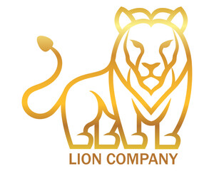 lion logo creative and original for your business or company logotype vector illustration isolated on white background