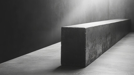 Monochrome image of a large block.