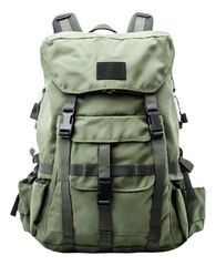 PNG Green tactical backpack with straps and pockets