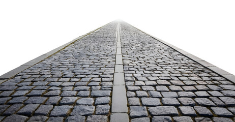 Perspective stone roadway