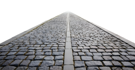 Perspective stone roadway