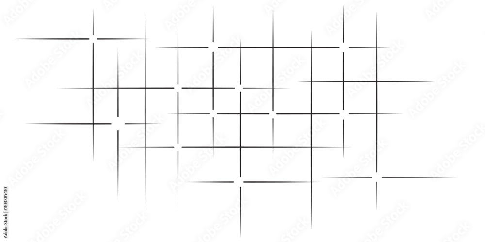 Poster abstract lines in grey and white tone of many squares and rectangle shapes on white background. meta