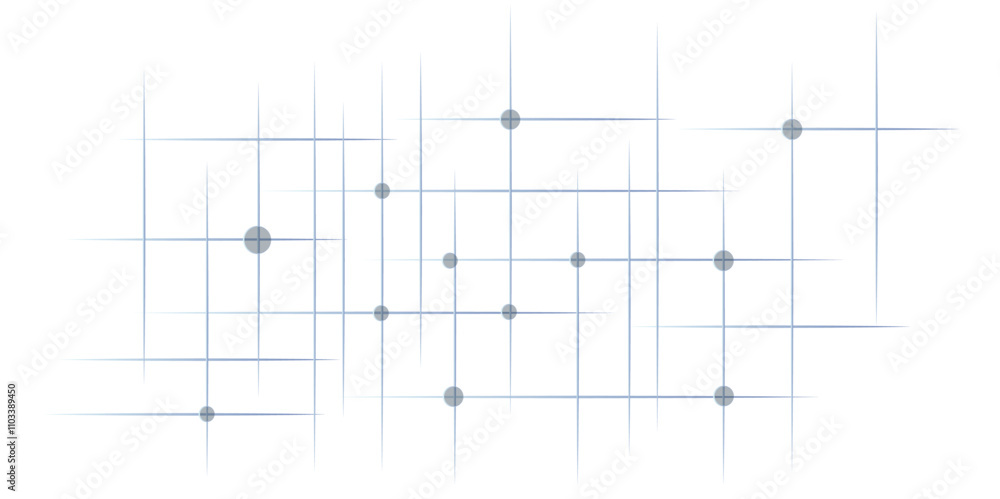 Poster abstract lines in grey and white tone of many squares and rectangle shapes on white background. meta