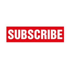 Subscribe Call to action Button on a transparent Background	
