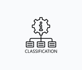 Classification Vector, Icon Or Logo Sign Symbol Illustration 